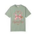 Coquette Pink Bow Stethoscope Registered Nurse Comfort Colors T-Shirt