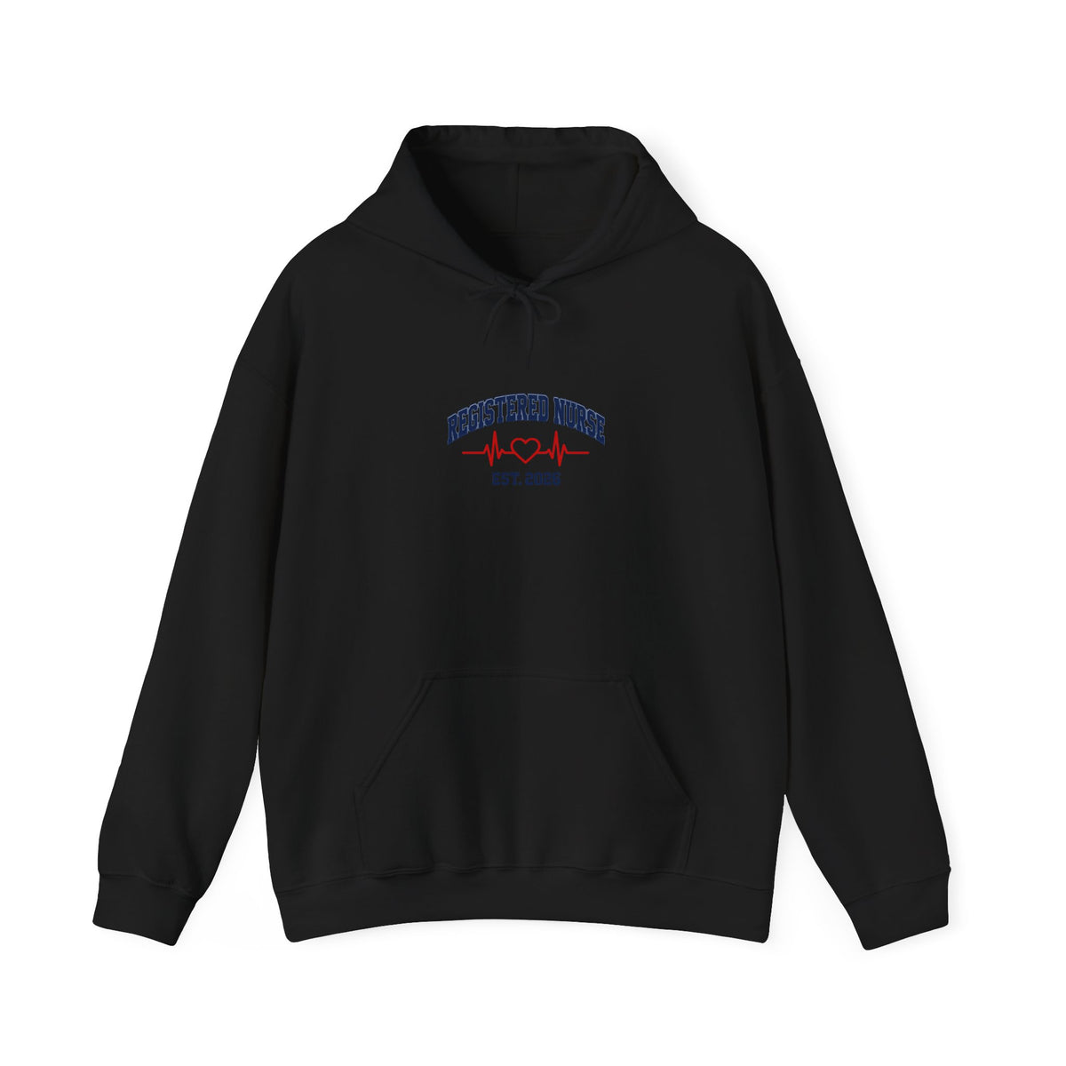 Registered Nurse Est. 2026 Varsity Heartbeat Hoodie
