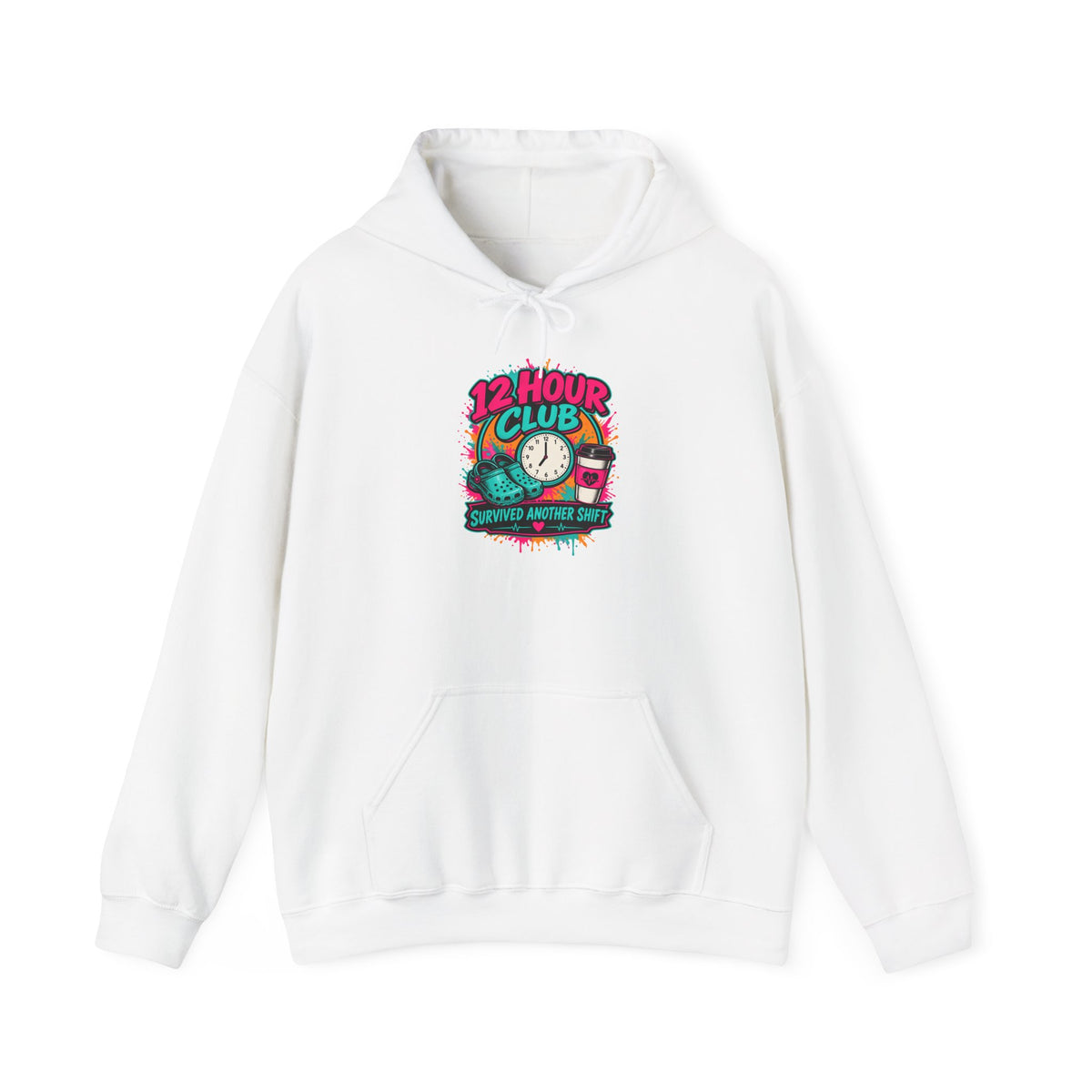 12 Hour Club Survived Another Shift Nurse Hoodie