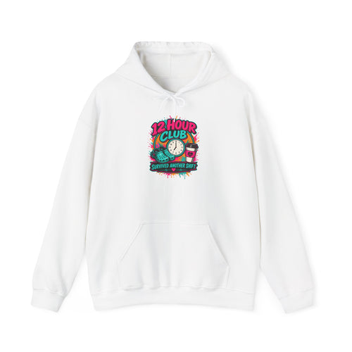 12 Hour Club Survived Another Shift Nurse Hoodie