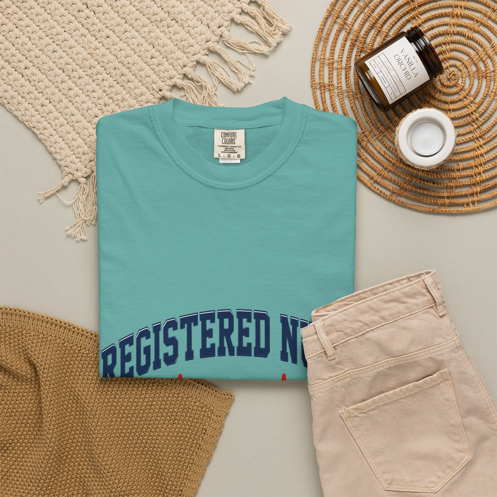 Registered Nurse Est. 2026 Varsity Heartbeat Comfort Colors T-Shirt