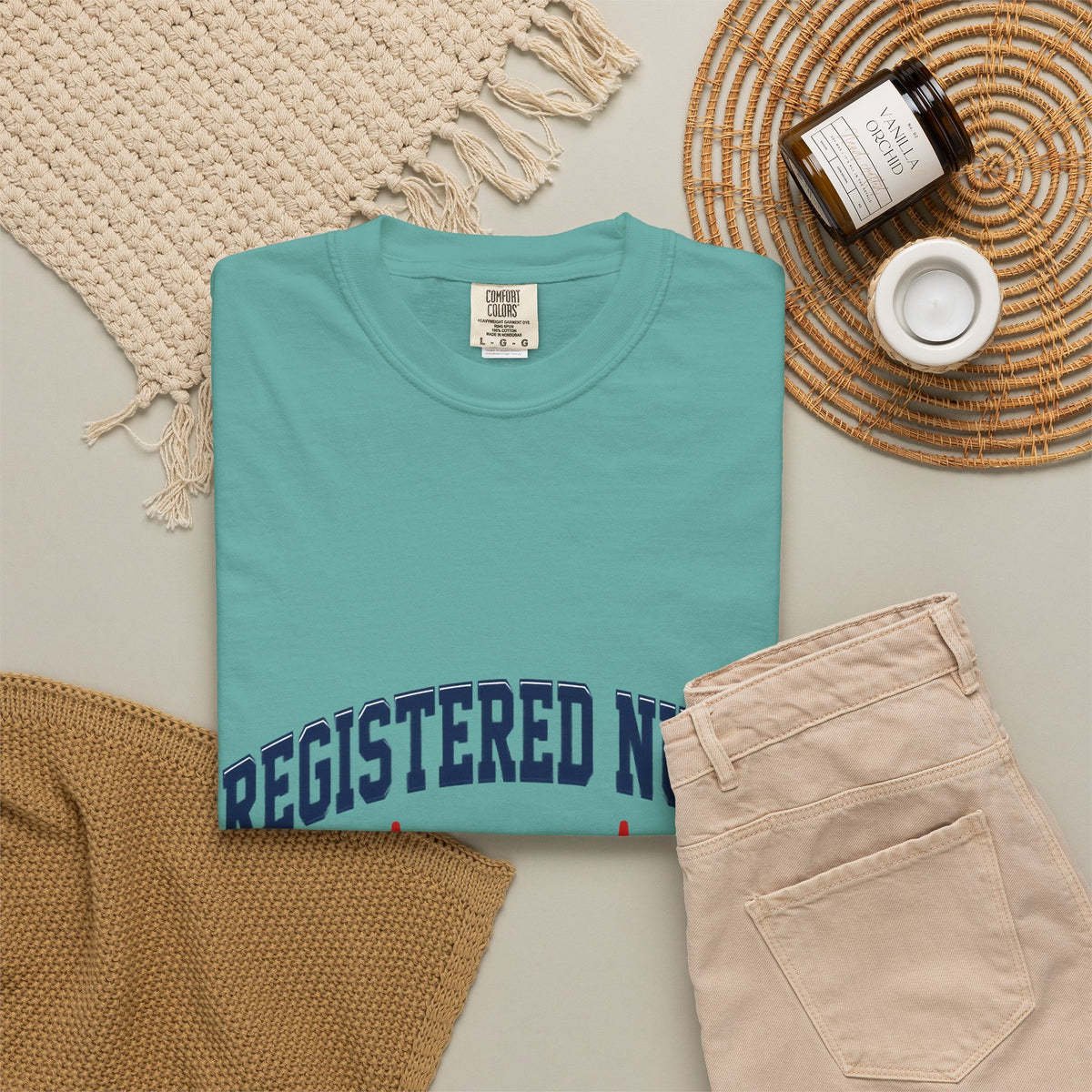 Registered Nurse Est. 2026 Varsity Heartbeat Comfort Colors T-Shirt