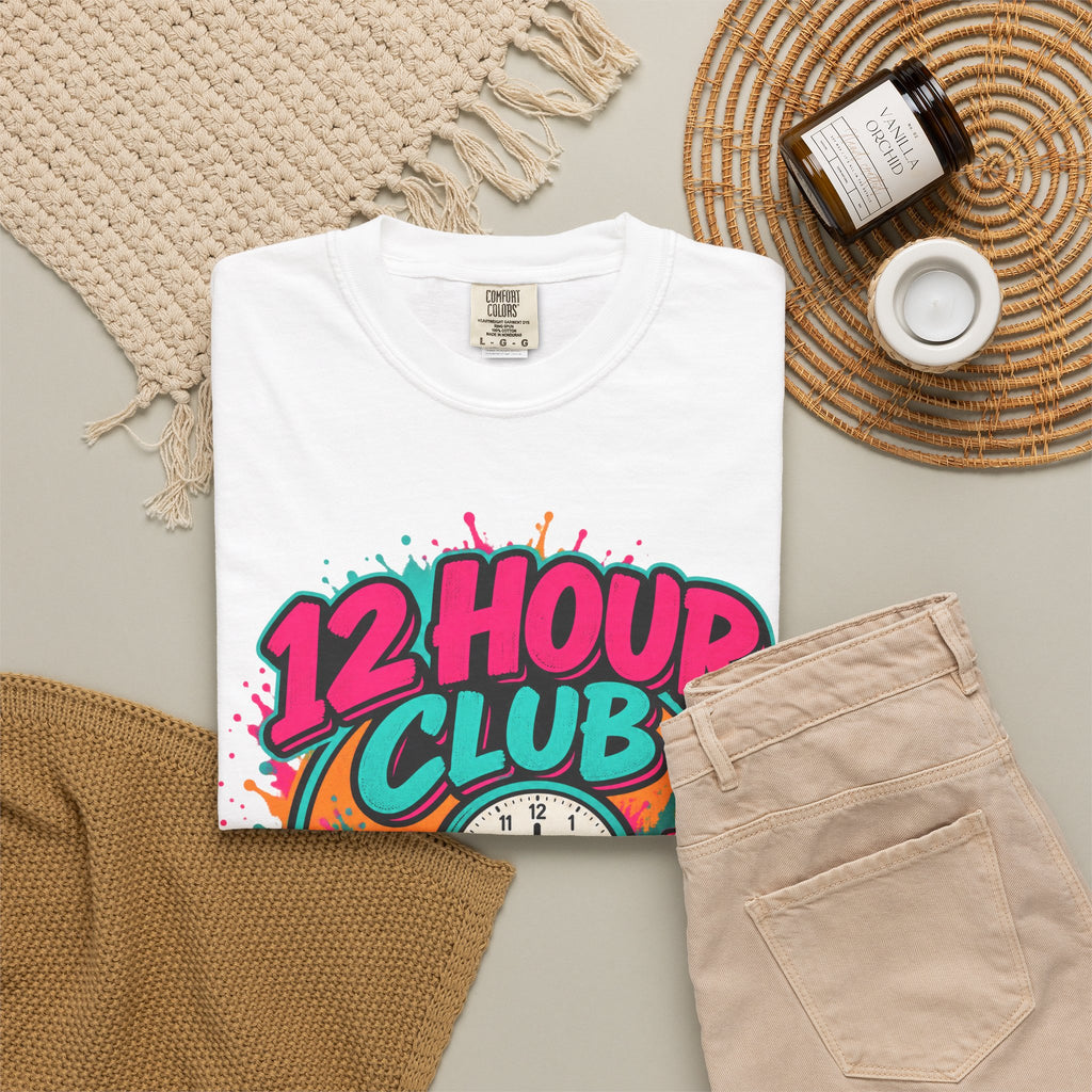 12 Hour Club Survived Another Shift Nurse Comfort Colors T-Shirt