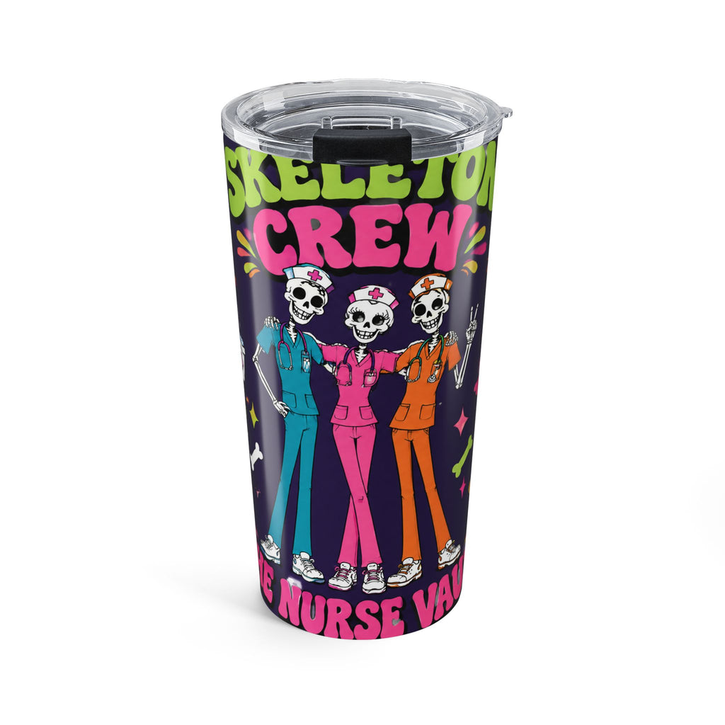 Skeleton Crew Skinny Skeleton Nurses 20oz Skinny Tumbler
