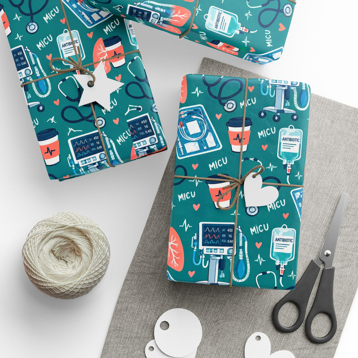 Medical ICU Nurse Wrapping Paper Year Round