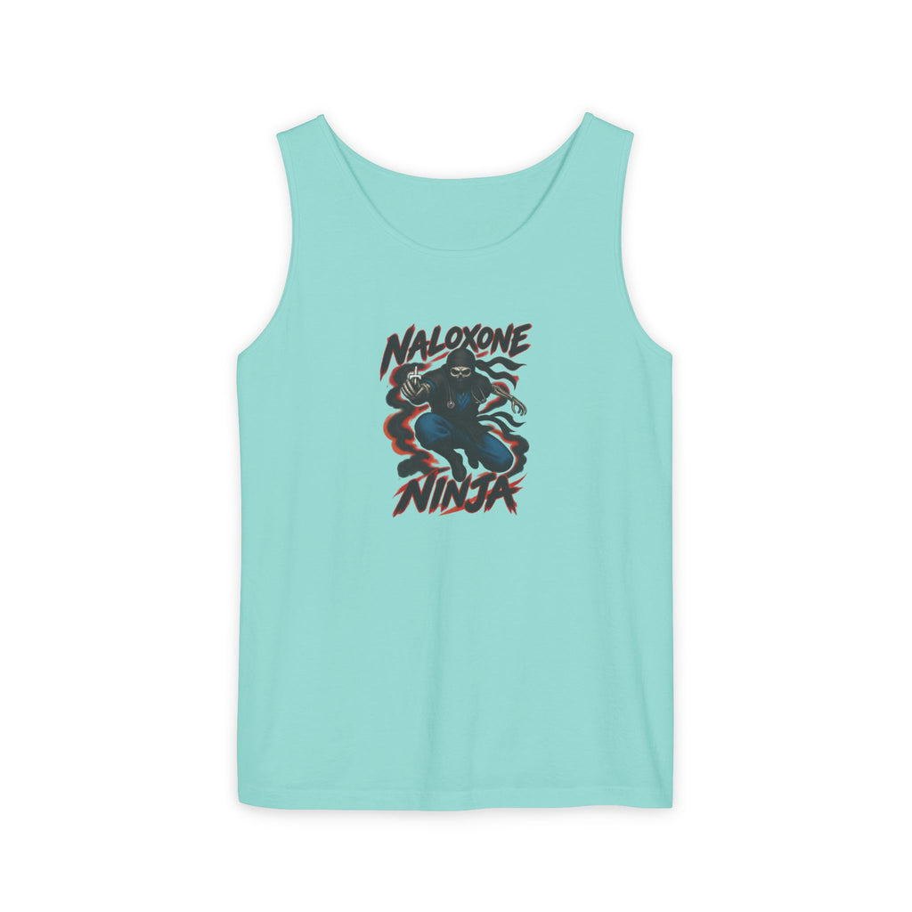 Naloxone Ninja Skeleton ER Nurse Comfort Colors Tank Top
