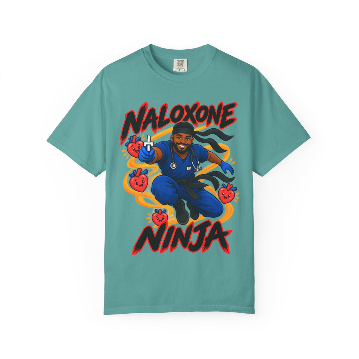 Naloxone Ninja ER Male Nurse Tee