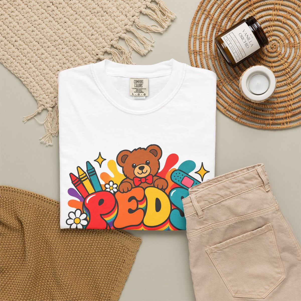 Peds Nurse Pediatrics Comfort Colors T-Shirt