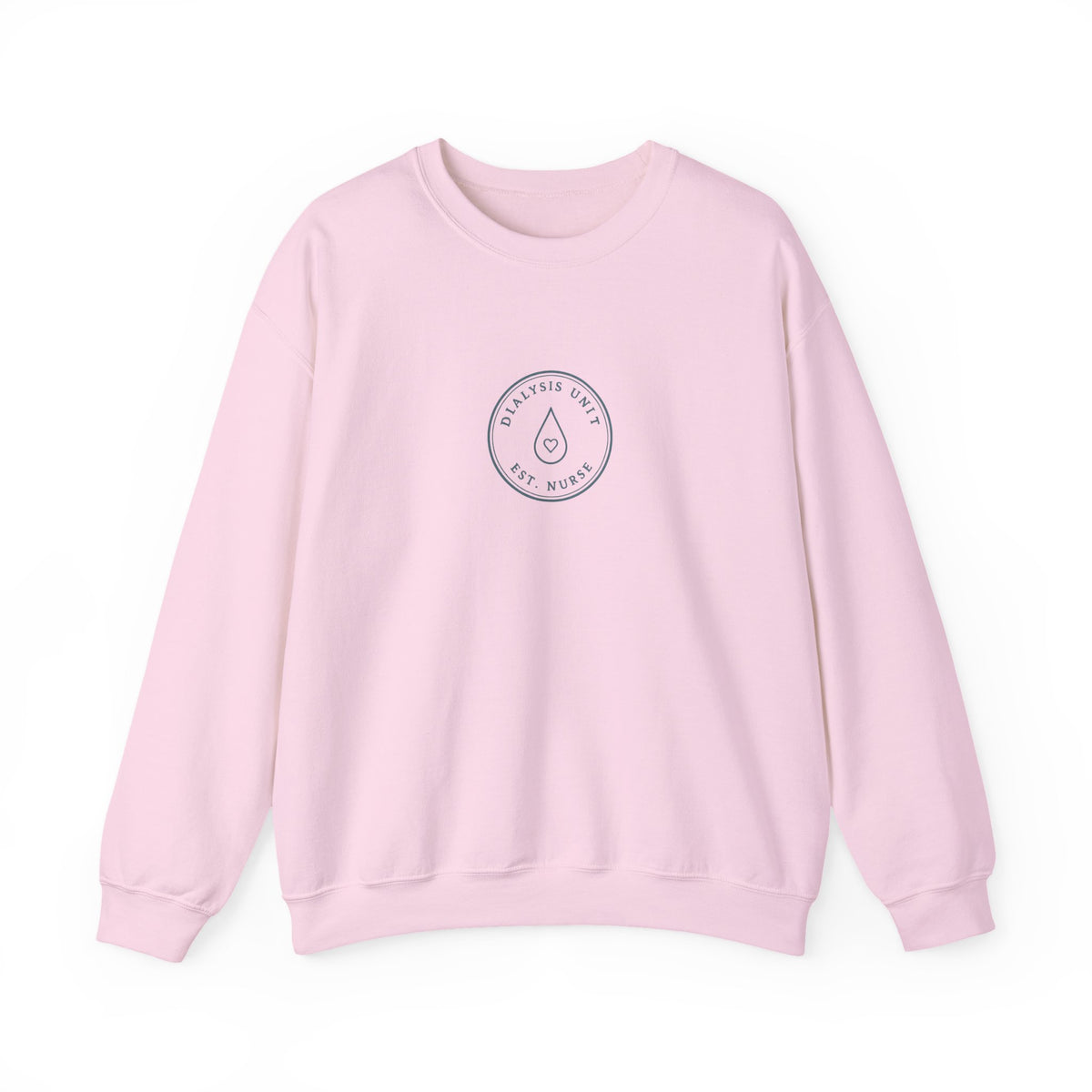 Dialysis Nurse Minimal Vintage Badge Dialysis Unit Crewneck Sweatshirt
