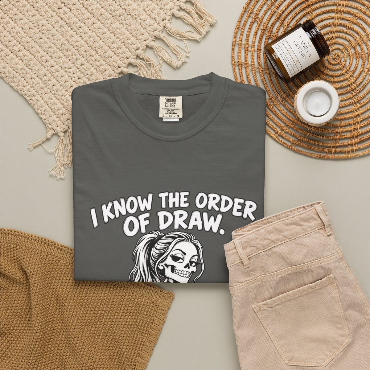 I Know the Order of Draw Do You Skeleton Phlebotomist Comfort Colors T-Shirt
