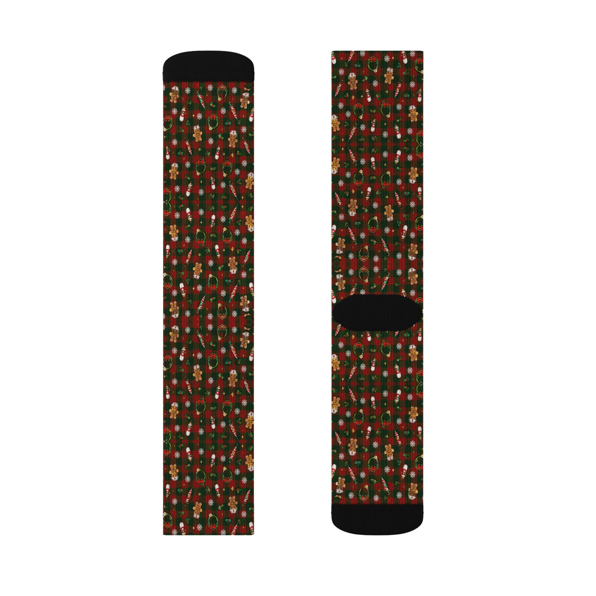 Christmas Plaid Nurse Socks