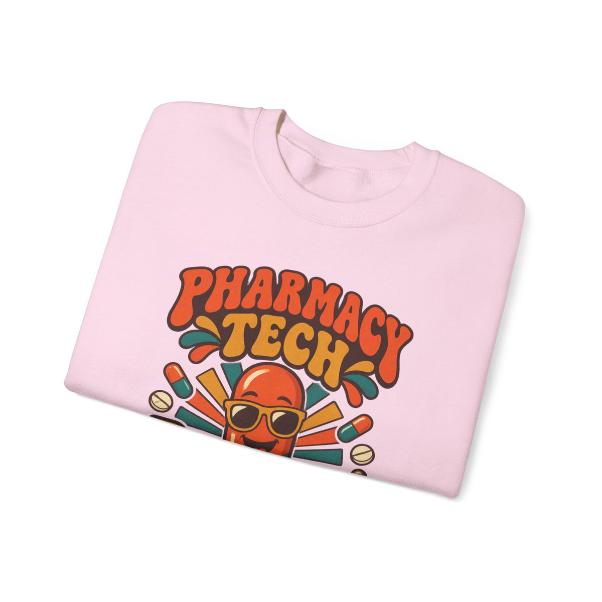 Pharmacy Tech Keeping You Well One Script at a Time Retro Crewneck Sweatshirt