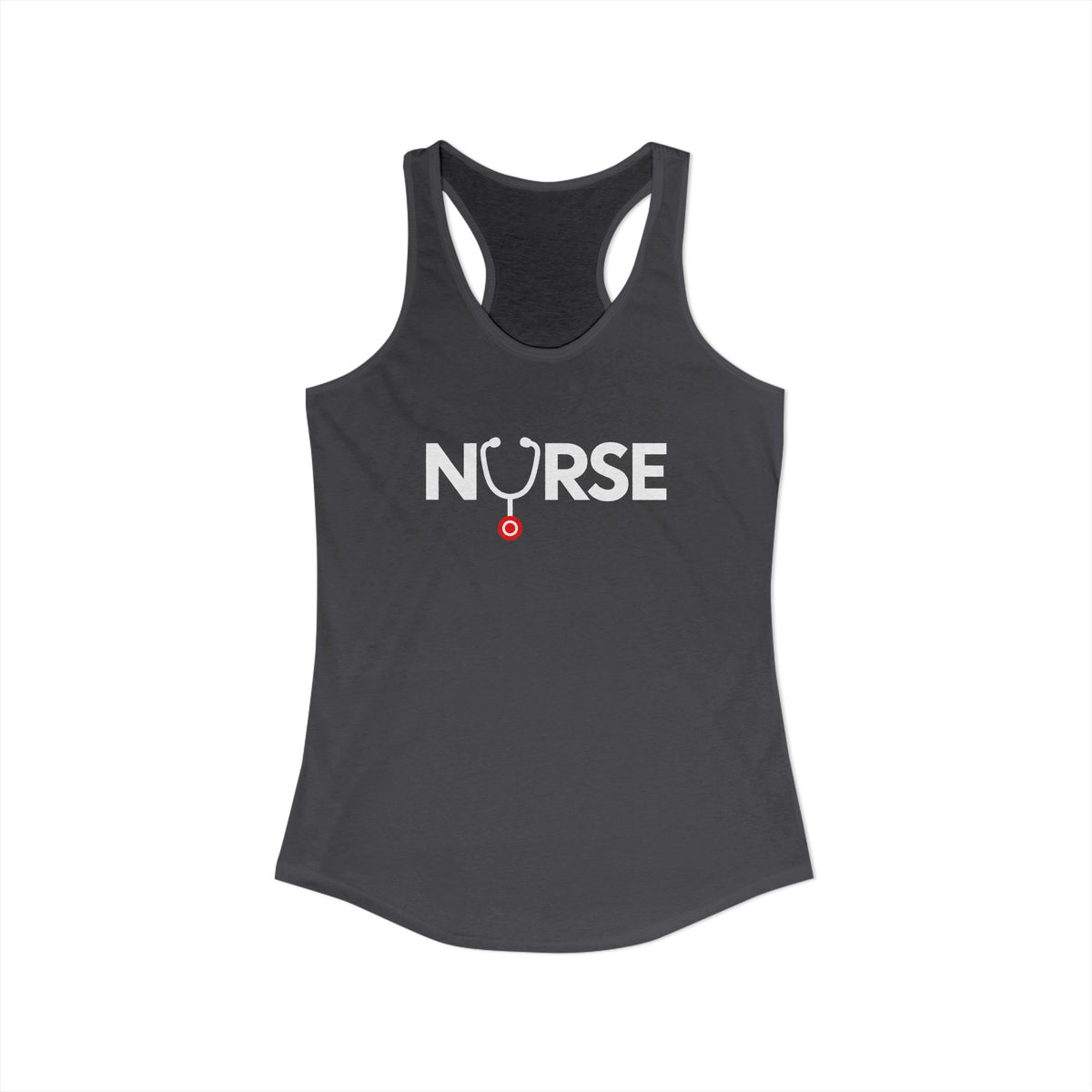 Nurse Stethoscope U Women's Racerback Tank Top