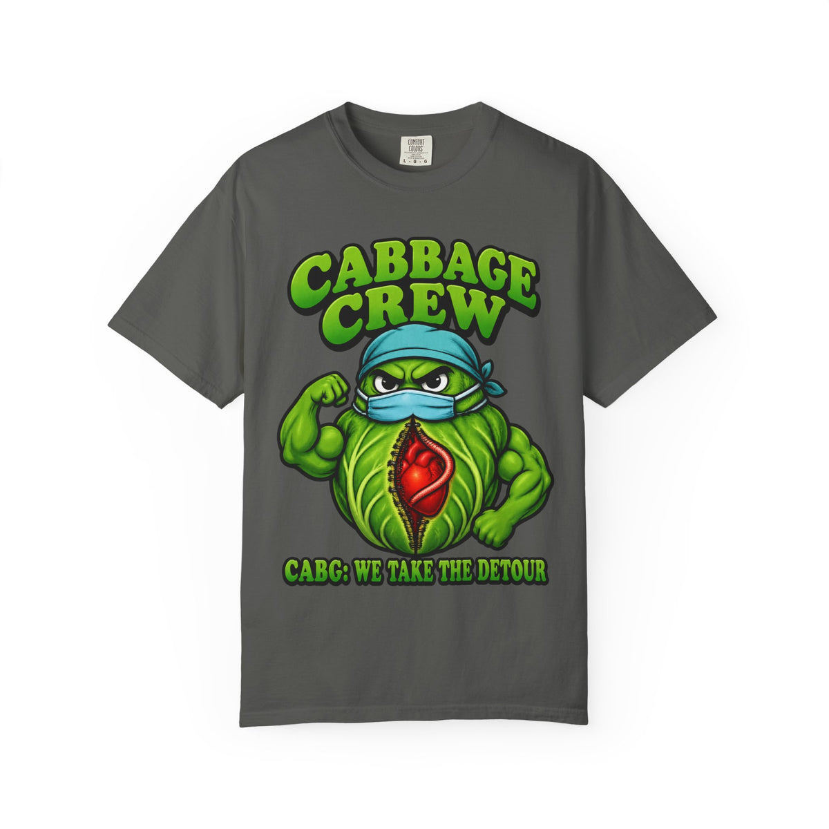 Cabbage Crew CABG Funny Cardiac Surgery Nurse Comfort Colors T-Shirt