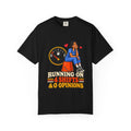 Running on 4 Shifts and 0 Opinions Nurse Tee (Long Hair)