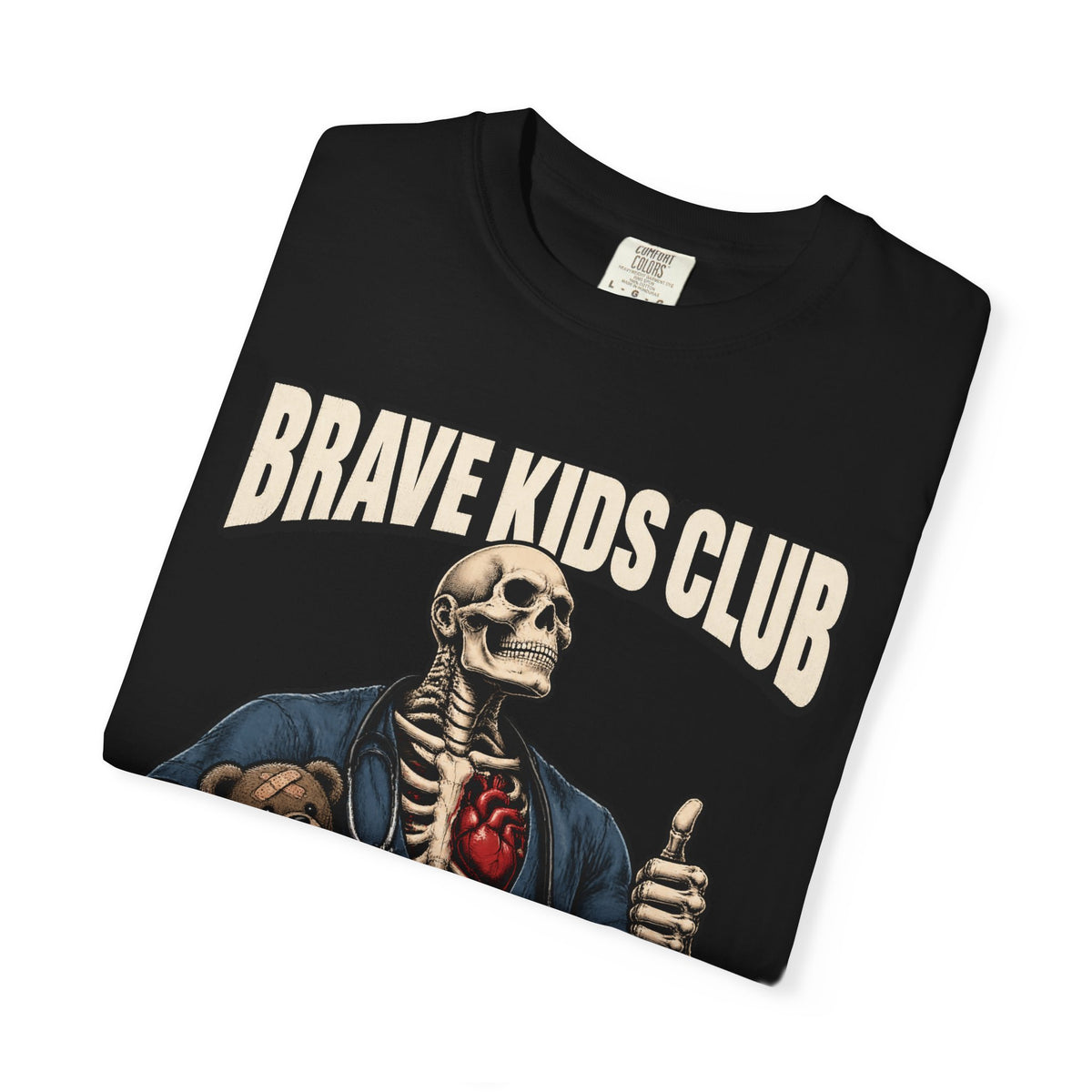 Brave Kids Club Skeleton Peds Nurse Comfort Colors T-Shirt