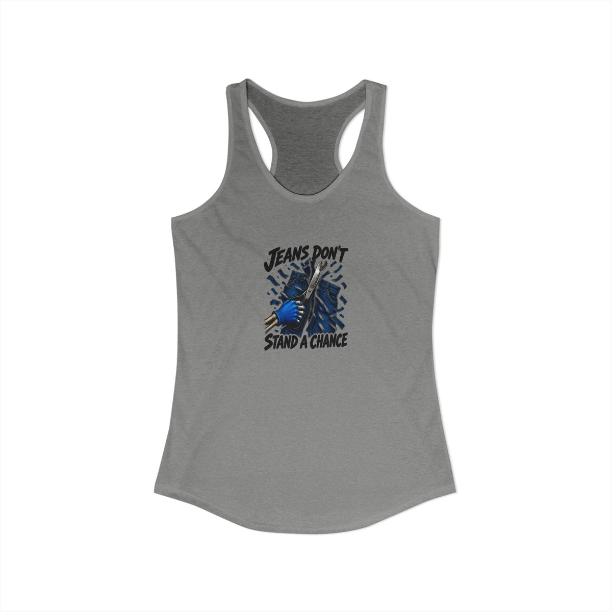 Jeans Don't Stand a Chance Skeleton ER Nurse Women's Racerback Tank Top