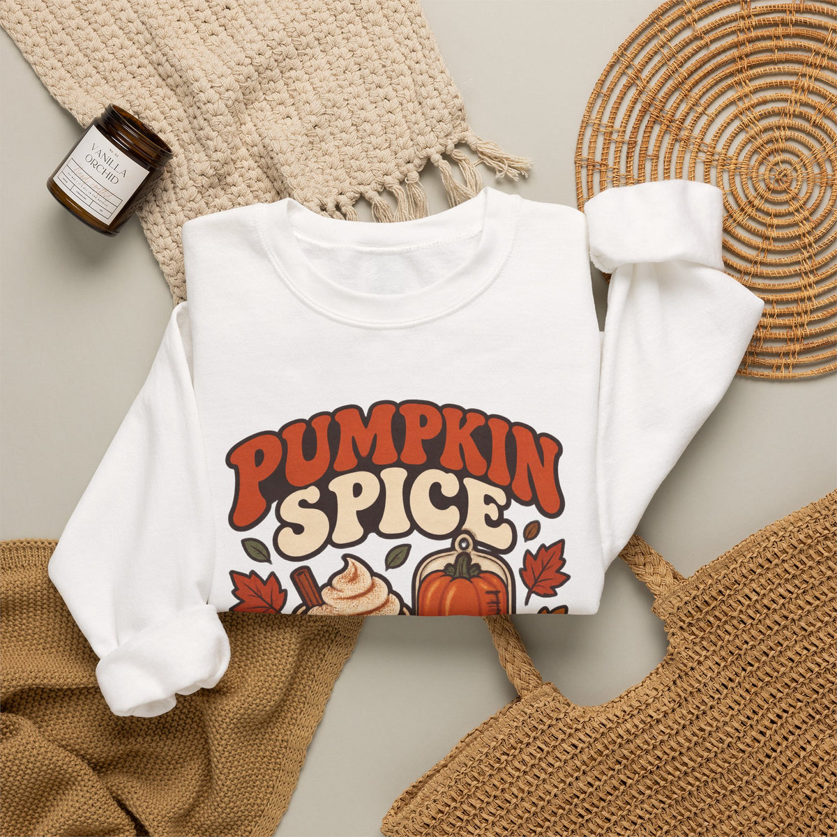 Pumpkin Spice & Propofol Fall Nurse Crewneck Sweatshirt
