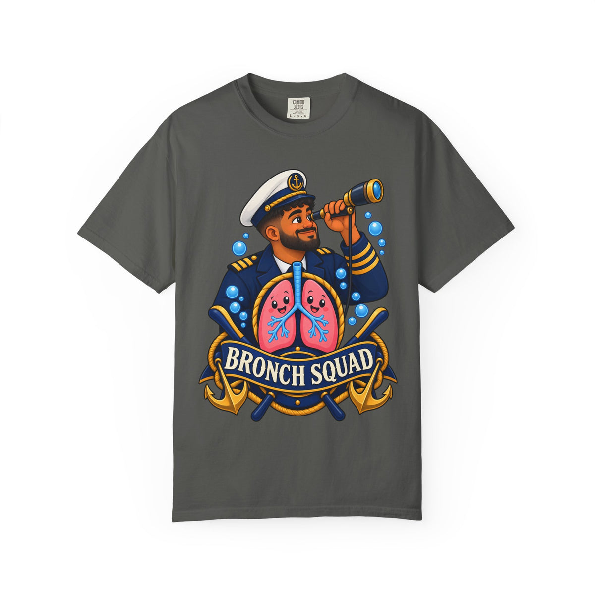 Bronch Squad Respiratory Therapist Comfort Colors T-Shirt