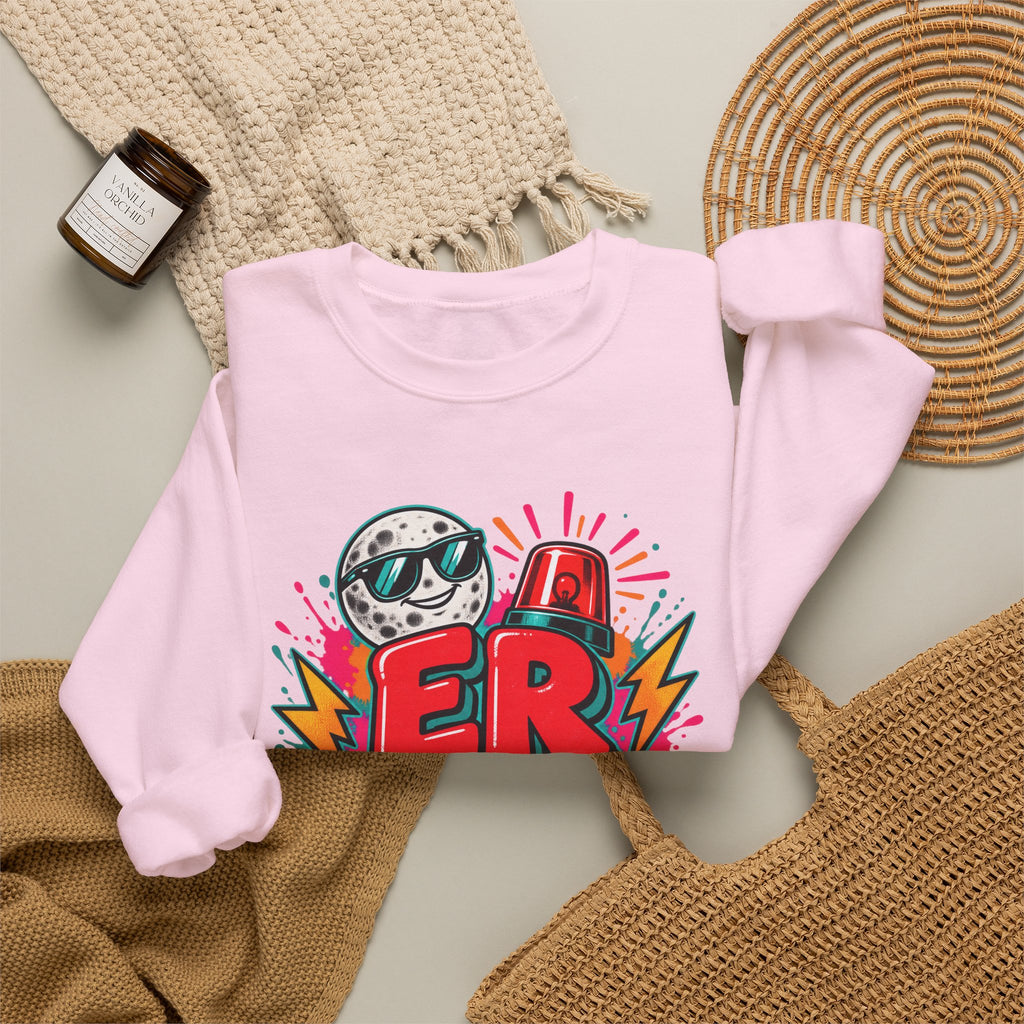 ER Crew We Don't Say the Q-Word ED Nurse Crewneck Sweatshirt