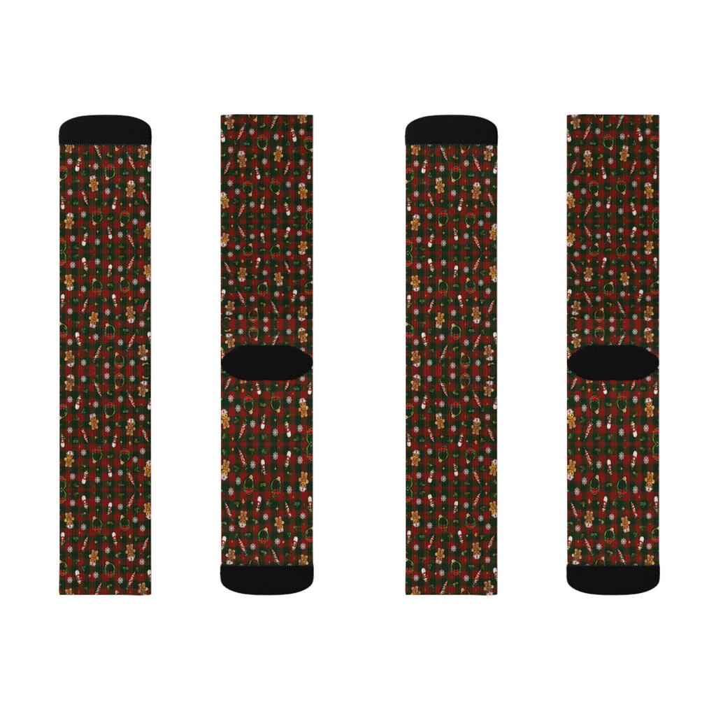 Christmas Plaid Nurse Socks