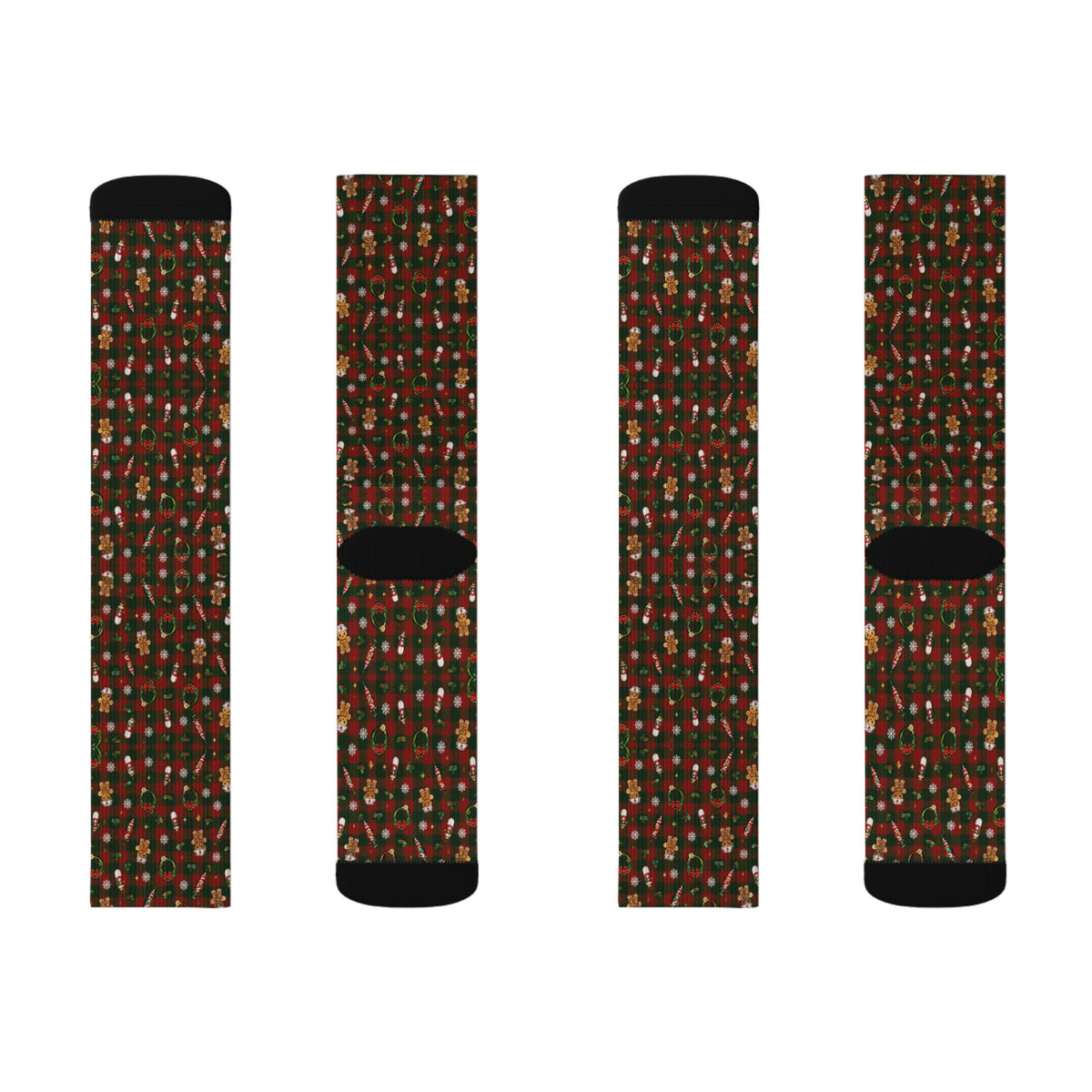Christmas Plaid Nurse Socks
