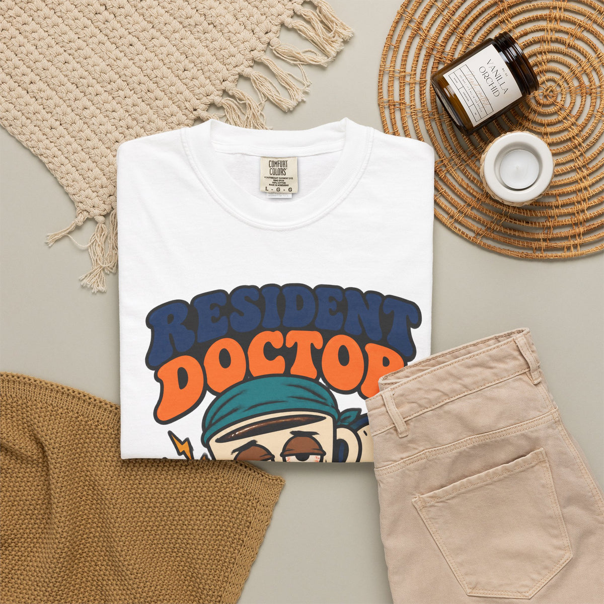 Resident Doctor Sleep Is a Rumor Funny Residency Comfort Colors T-Shirt