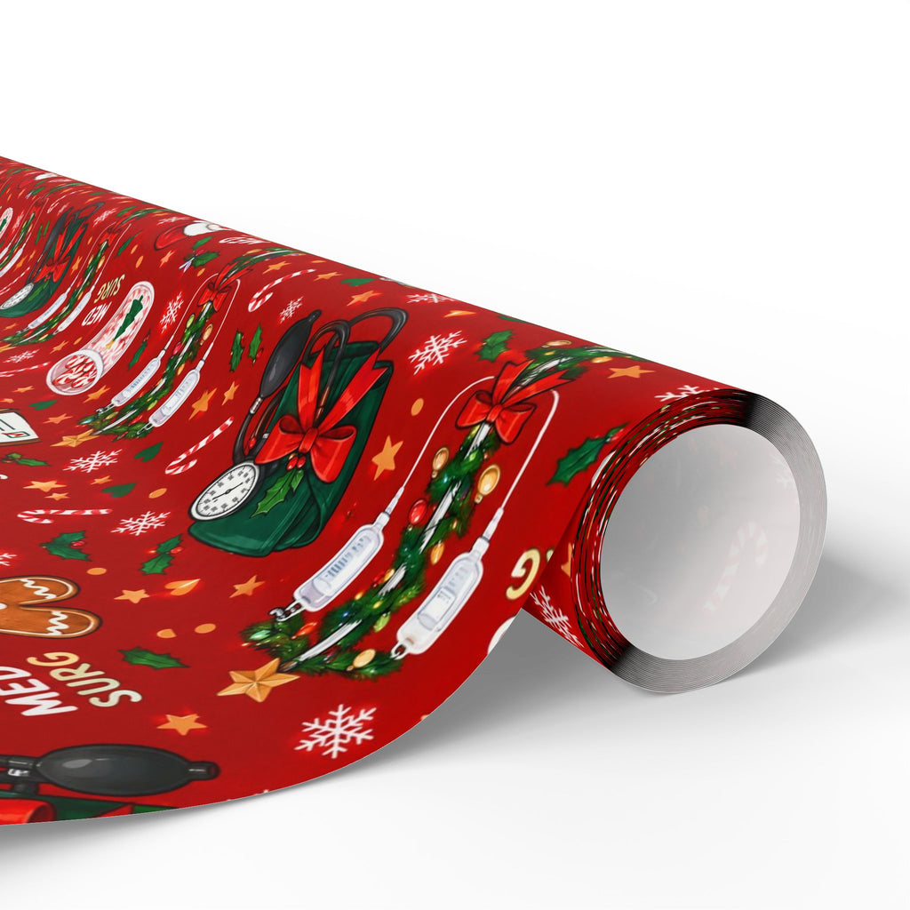 Med Surg Nurse Christmas Wrapping Paper