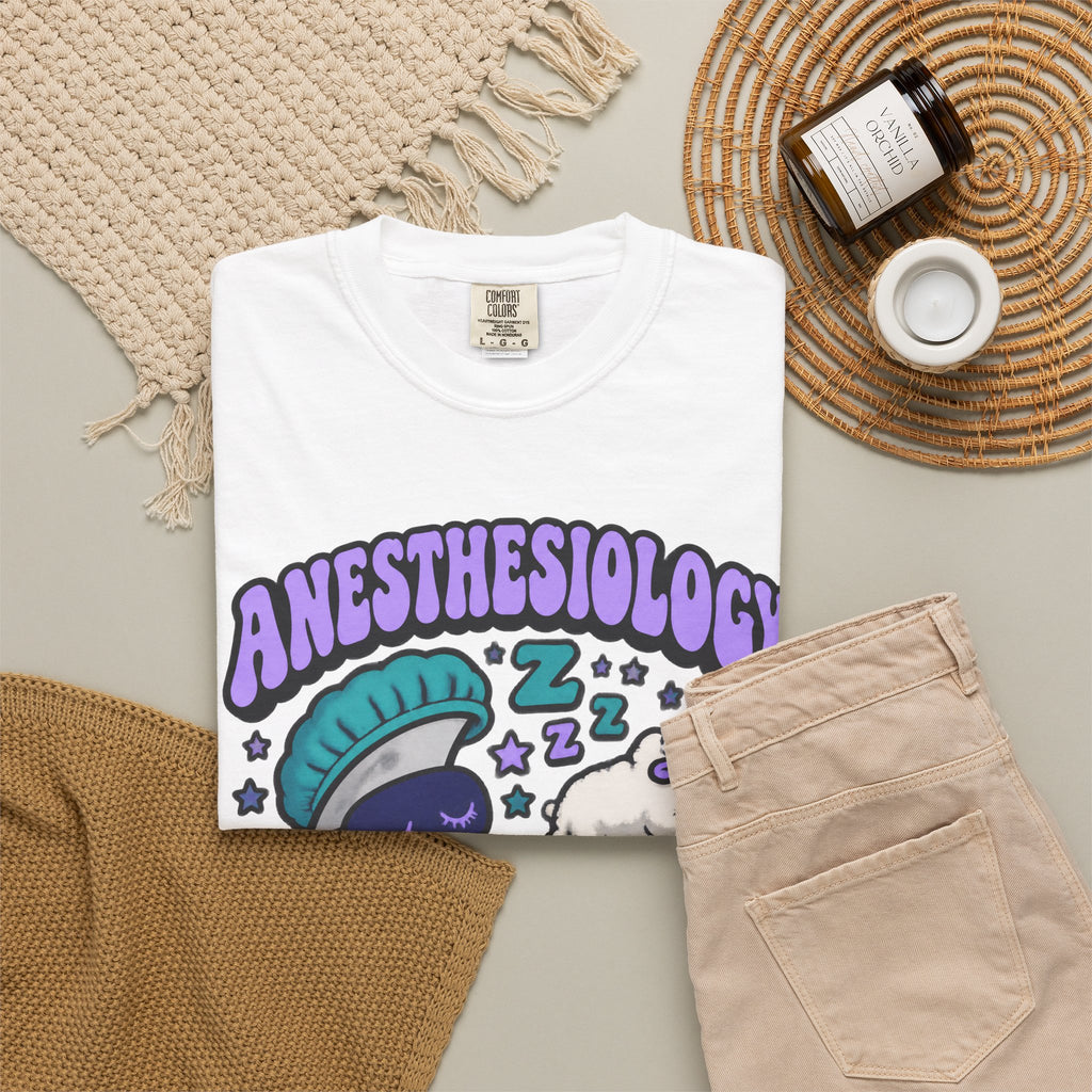 Anesthesiology Sleep Is My Specialty Funny Anesthesiologist Comfort Colors T-Shirt