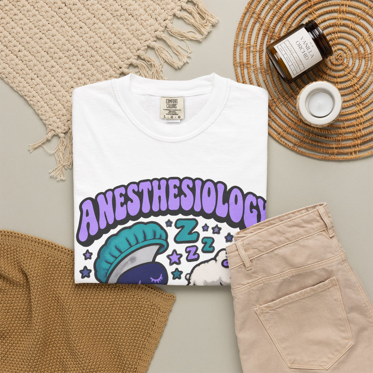 Anesthesiology Sleep Is My Specialty Funny Anesthesiologist Comfort Colors T-Shirt