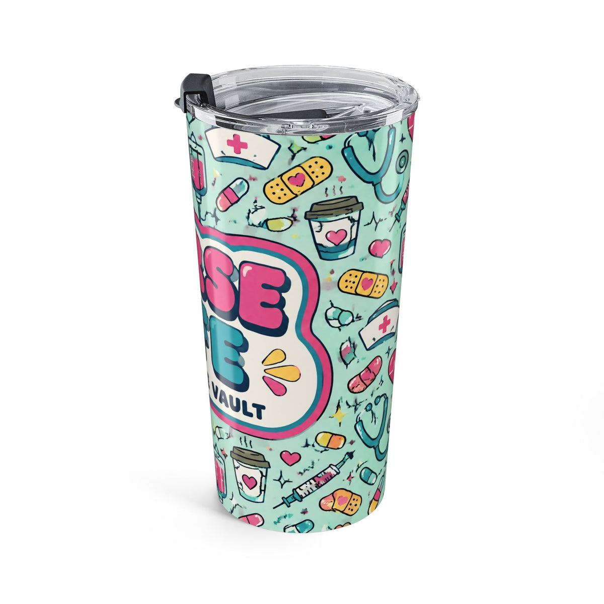 Nurse Life 20oz Skinny Tumbler with Lid