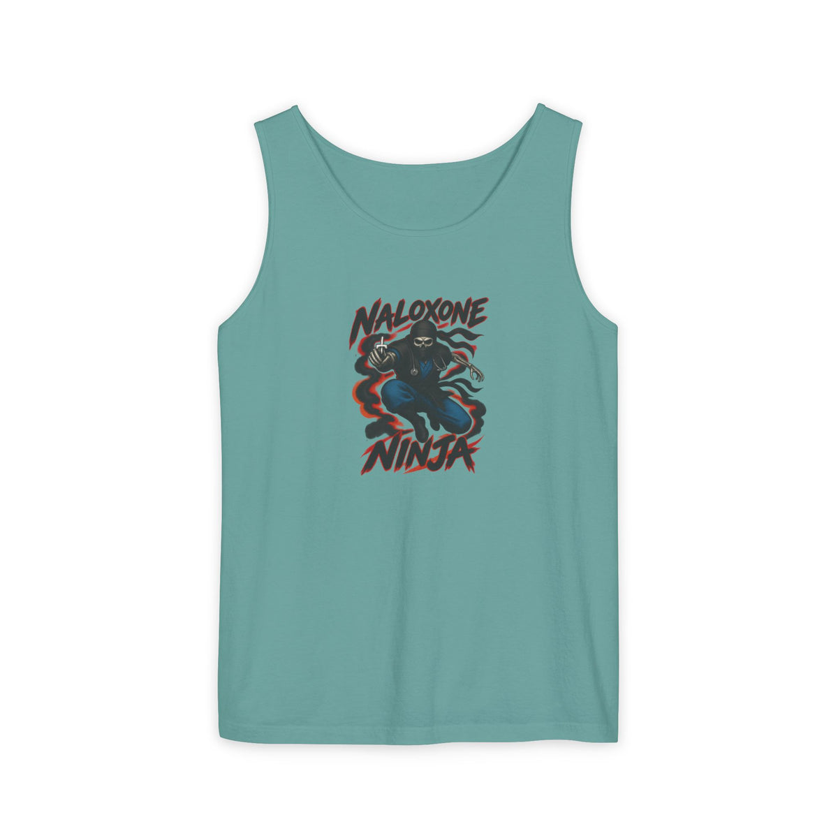 Naloxone Ninja Skeleton ER Nurse Comfort Colors Tank Top