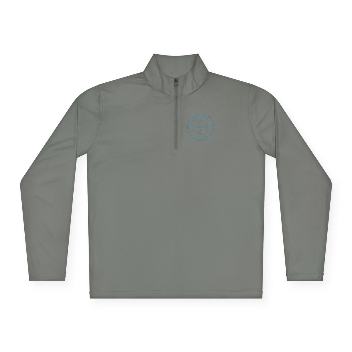 ER Nurse Minimal Vintage Badge Emergency Department Quarter-Zip Pullover