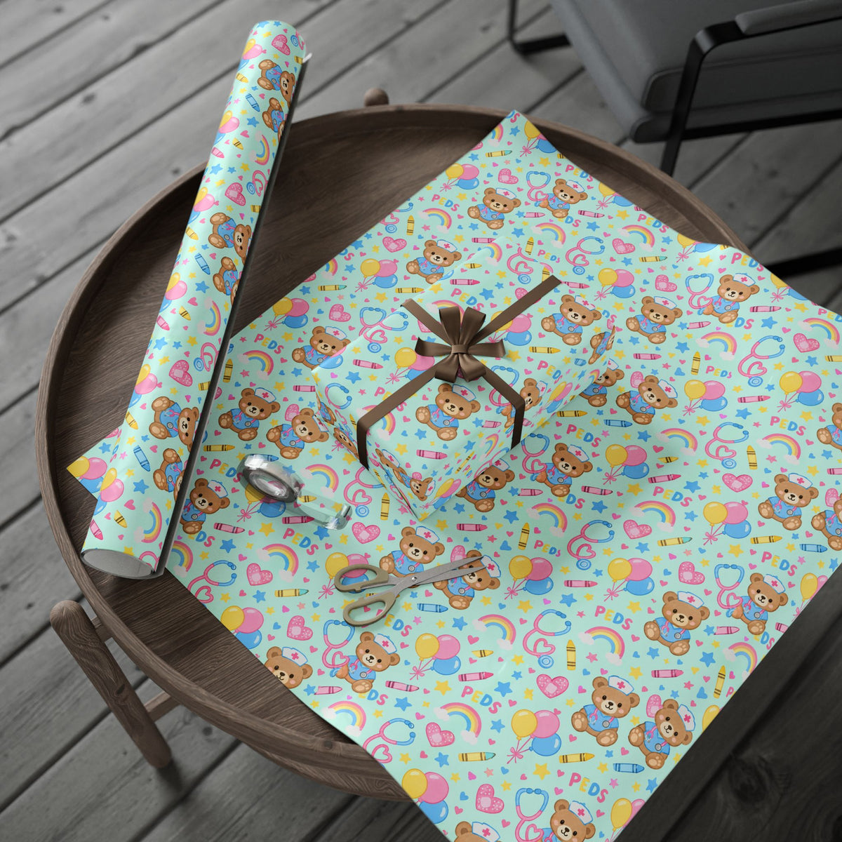 Pediatric Nurse Wrapping Paper Year Round