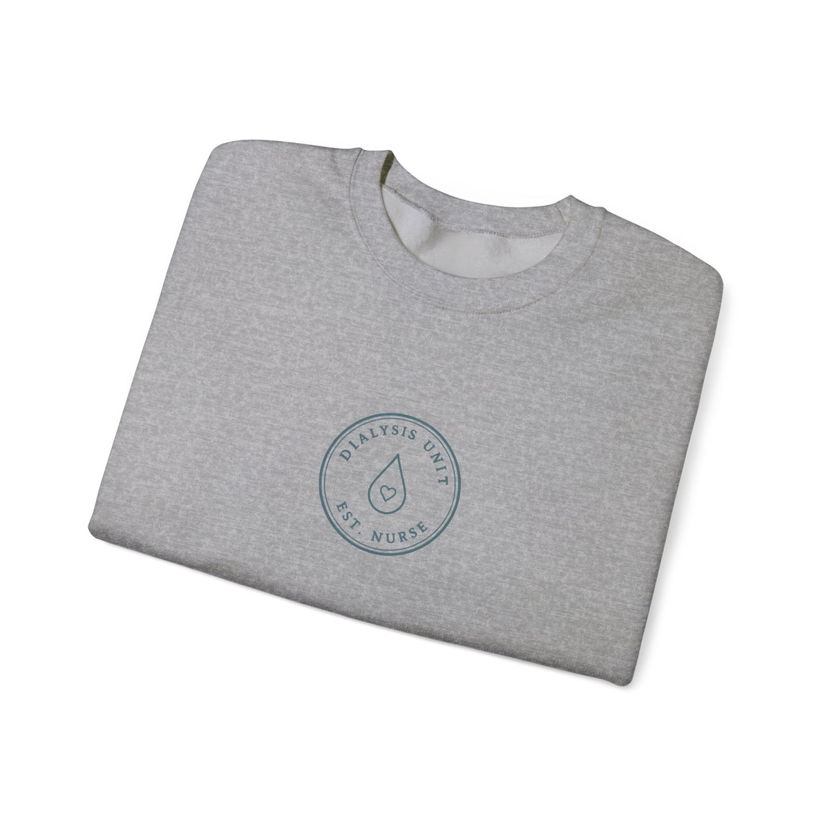 Dialysis Nurse Minimal Vintage Badge Dialysis Unit Crewneck Sweatshirt
