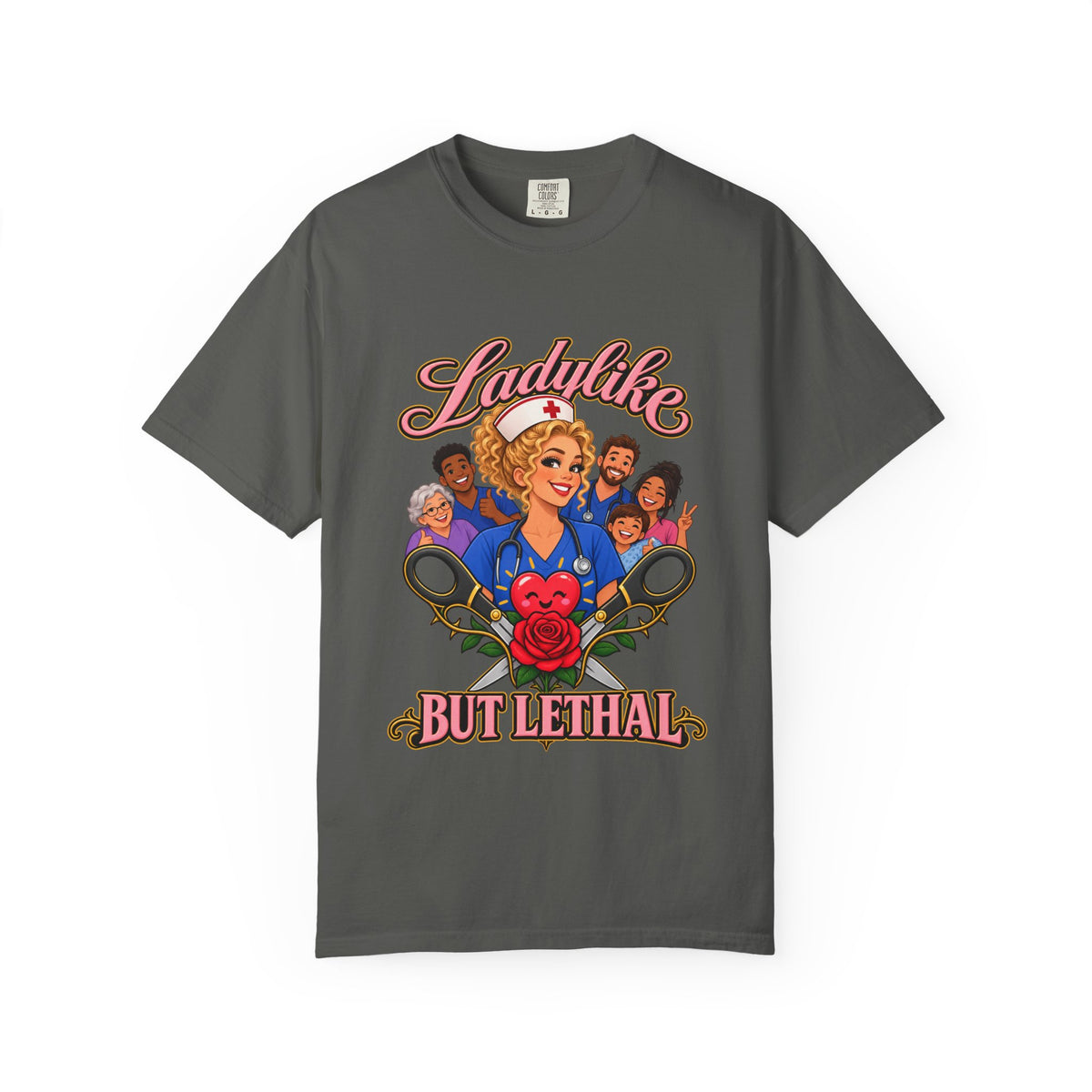 Ladylike But Lethal Nurse Comfort Colors T-Shirt