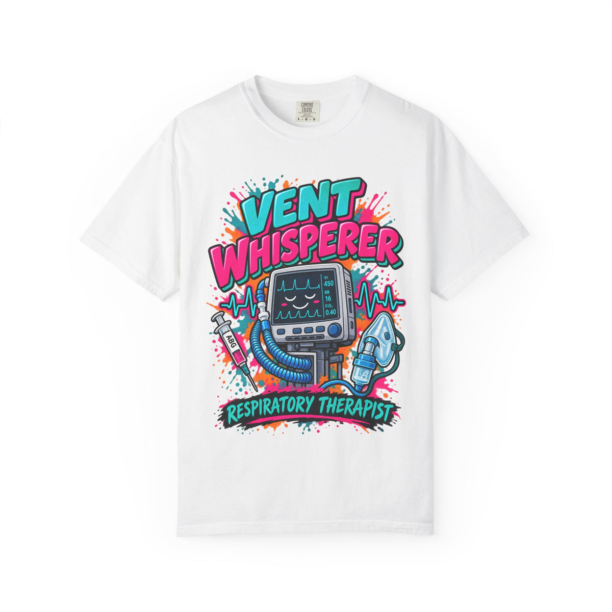 Vent Whisperer Respiratory Therapist Comfort Colors T-Shirt