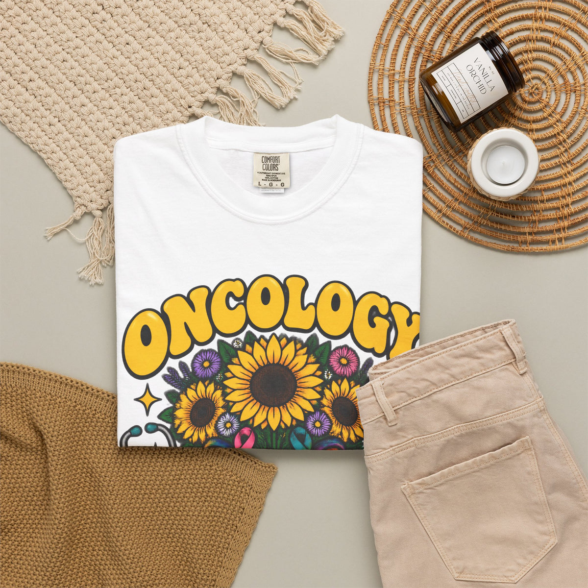 Oncology Hope Is Part of the Treatment Sunflower Comfort Colors T-Shirt