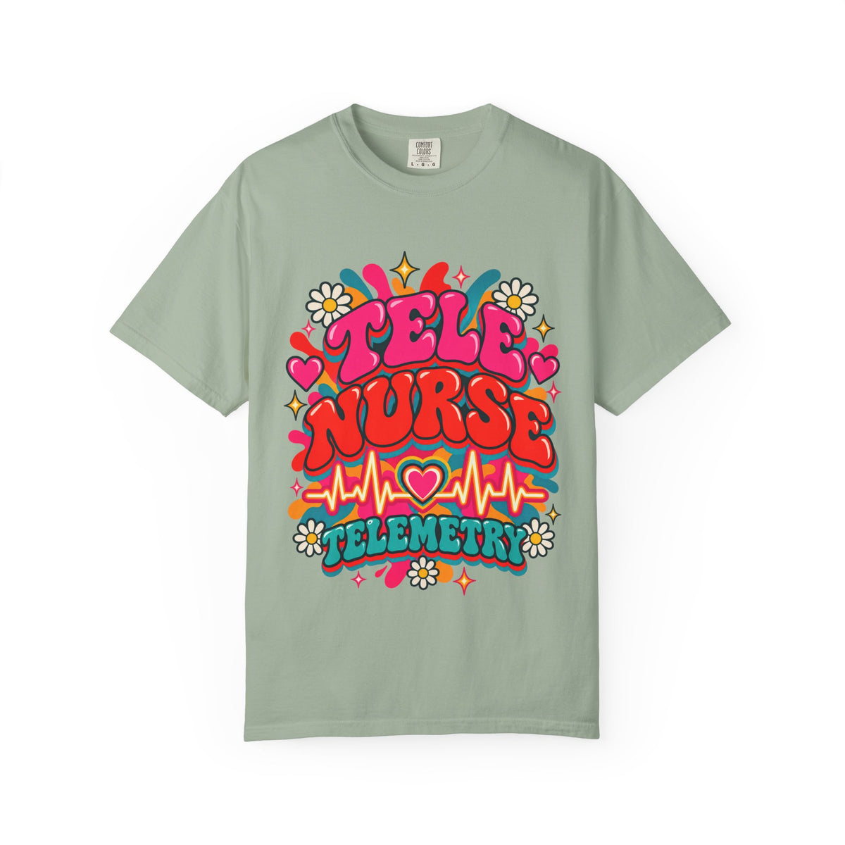 Tele Nurse Telemetry Comfort Colors T-Shirt