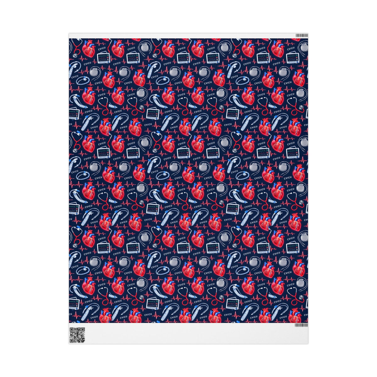 Cardiac ICU Nurse Wrapping Paper Year Round