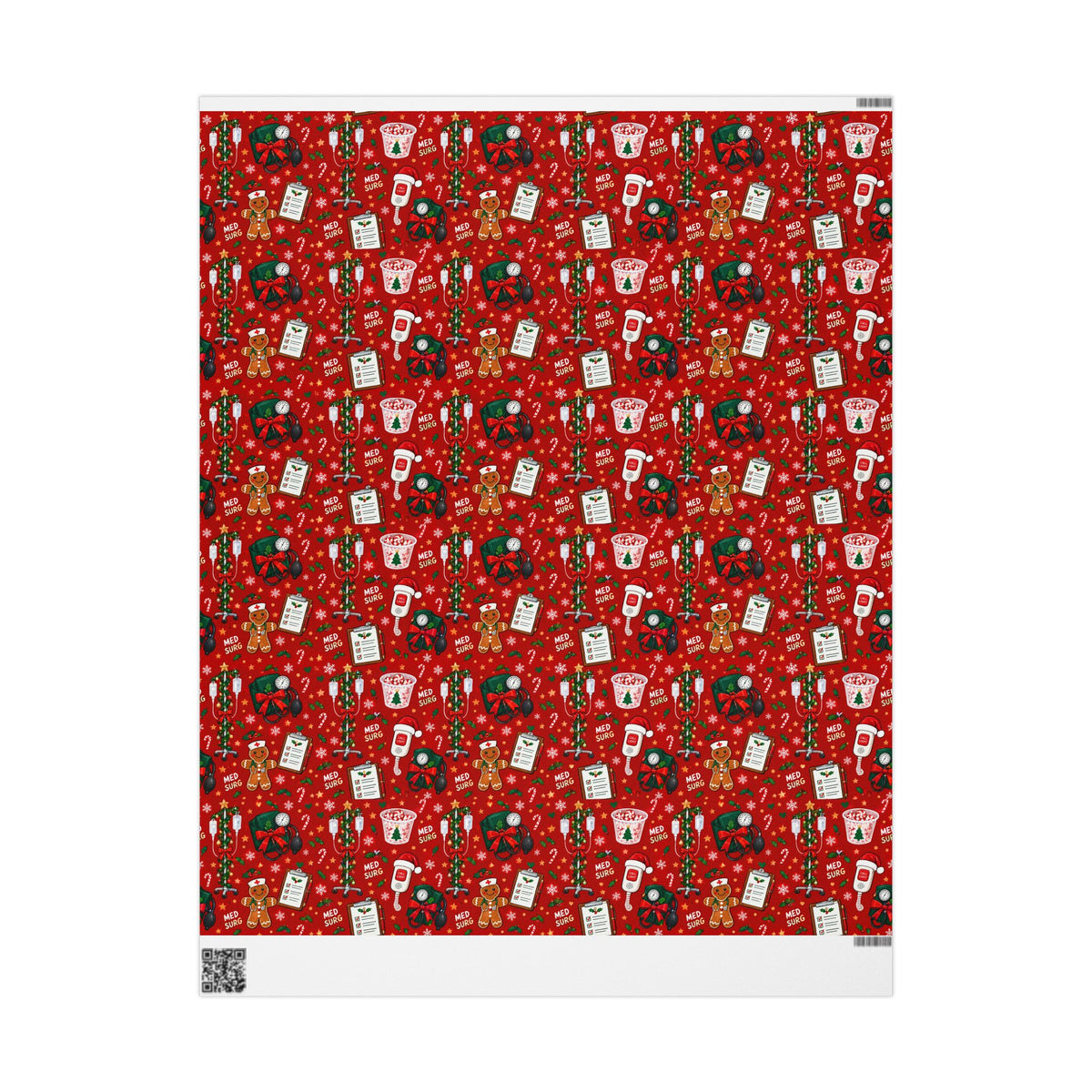 Med Surg Nurse Christmas Wrapping Paper