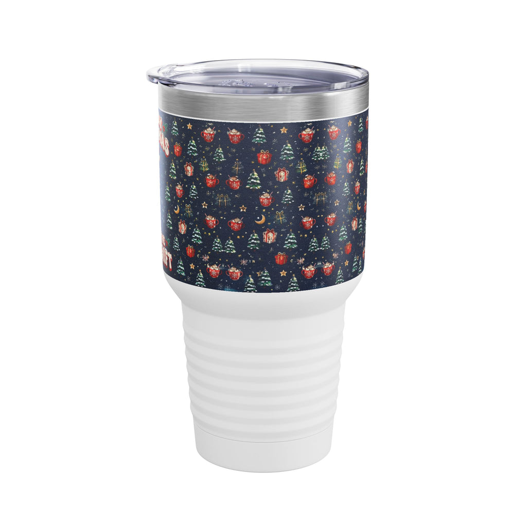 Merry Christmas From the Night Shift Skeleton Nurse 30oz Tundra Tumbler