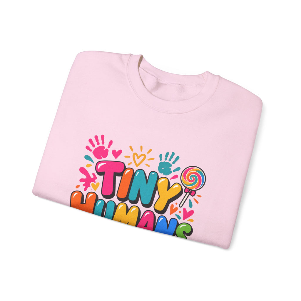 Tiny Humans Big Hearts Pediatric Nurse Crewneck Sweatshirt