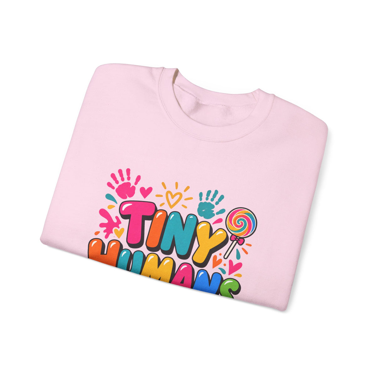 Tiny Humans Big Hearts Pediatric Nurse Crewneck Sweatshirt
