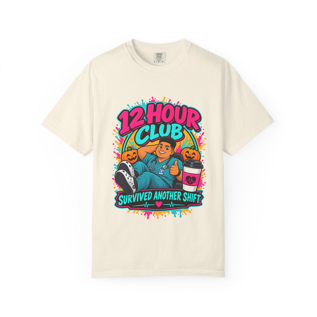 Crew Night Shift Halloween Male Nurse Tee