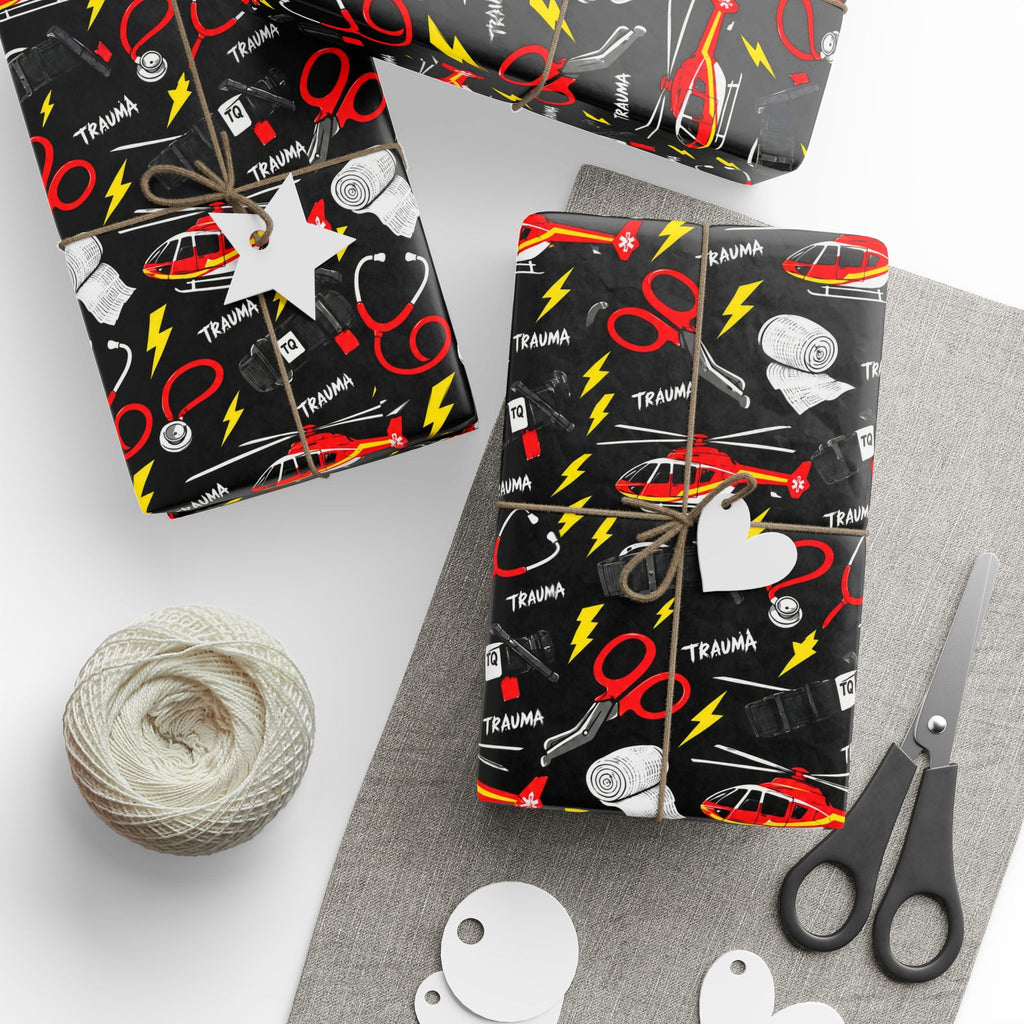 Trauma ICU Nurse Wrapping Paper Year Round