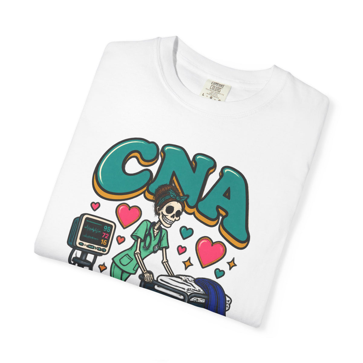 CNA The Heart of the Floor Skinny Skeleton Comfort Colors T-Shirt
