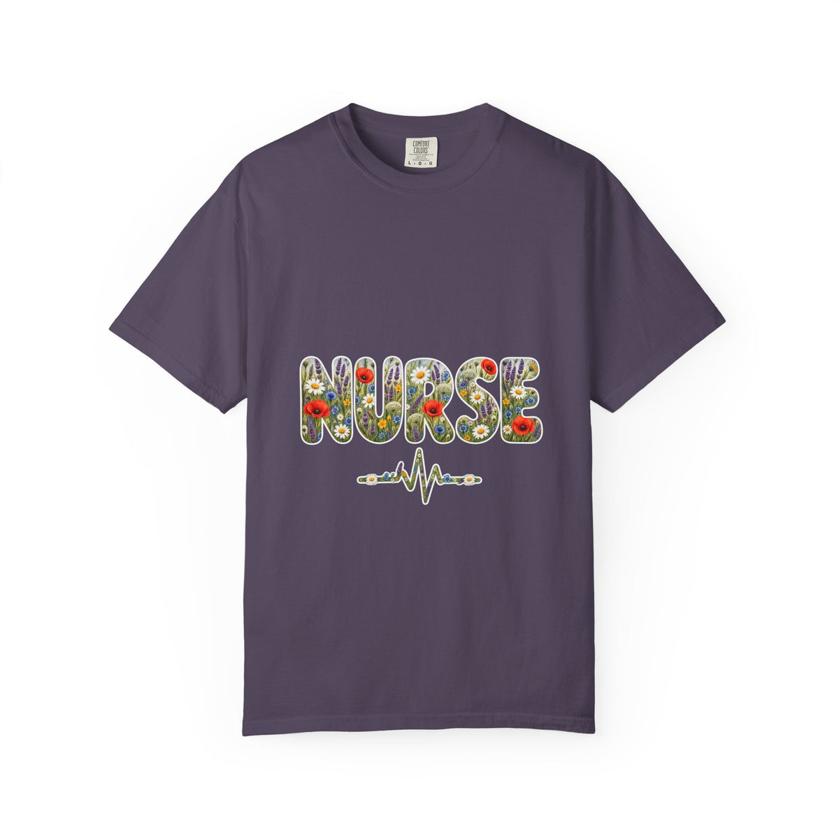 Nurse Boho Wildflower Floral Comfort Colors T-Shirt