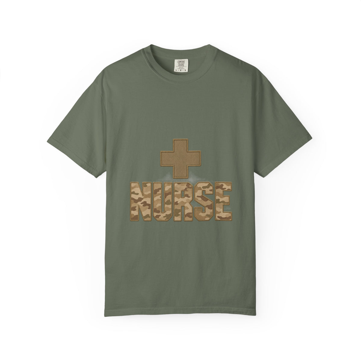 Nurse Desert Tan Camo Comfort Colors T-Shirt