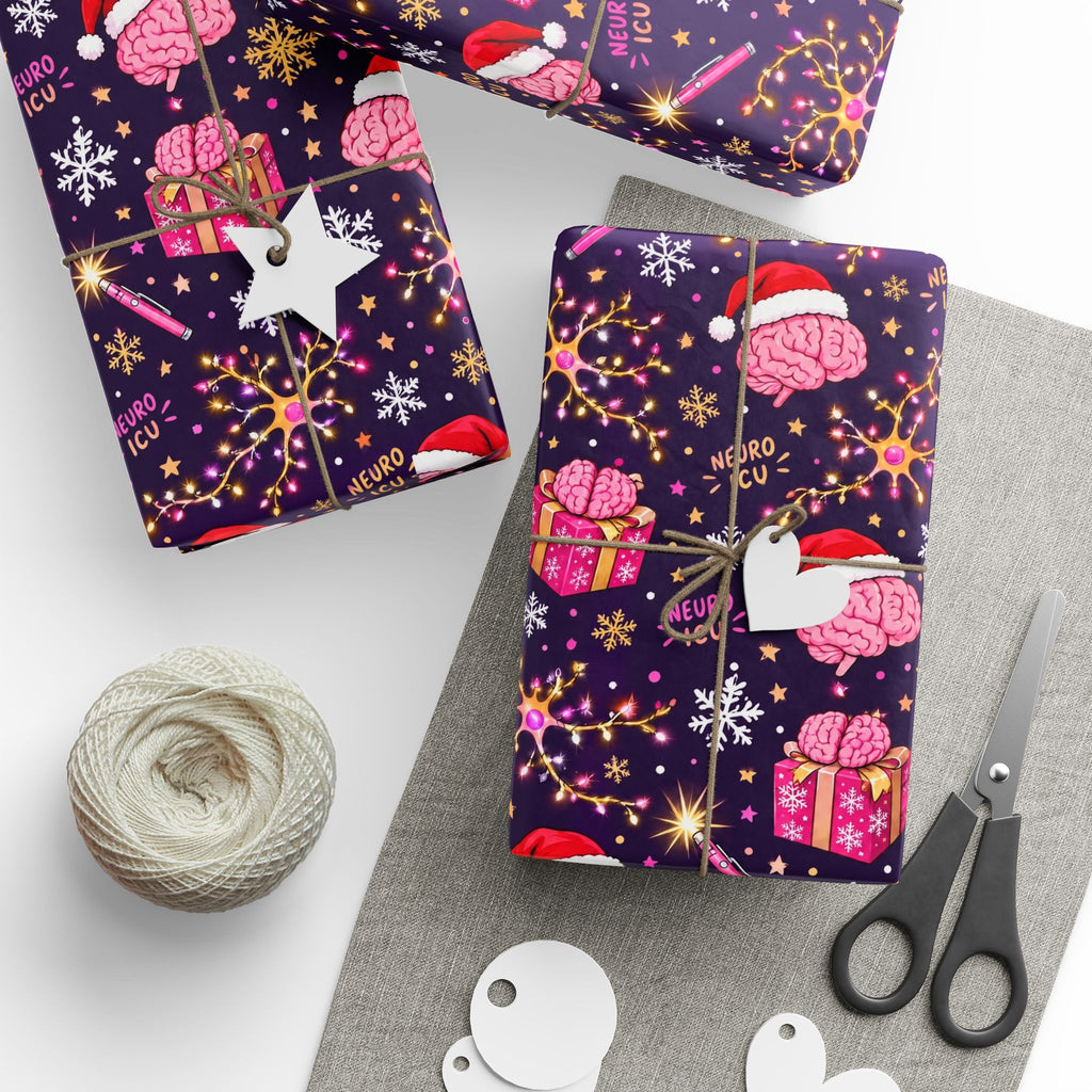 Neuro ICU Nurse Christmas Wrapping Paper